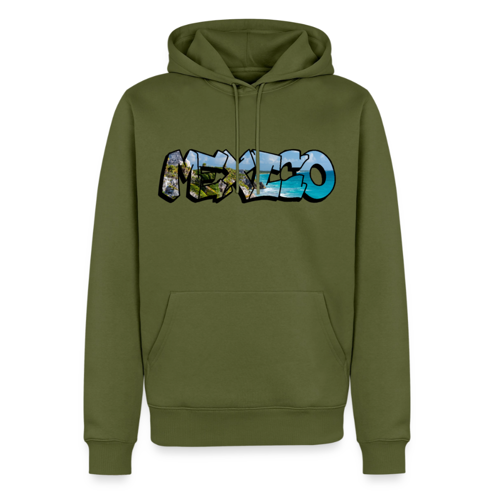 Hoodie Mexico Graffiti "Riviera" - Khaki