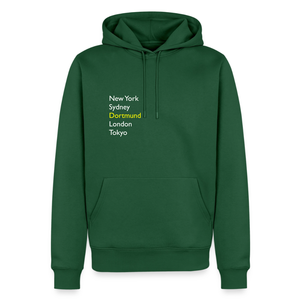 Hoodie Dortmund "Metropolen" Bright Edition - Flaschengrün