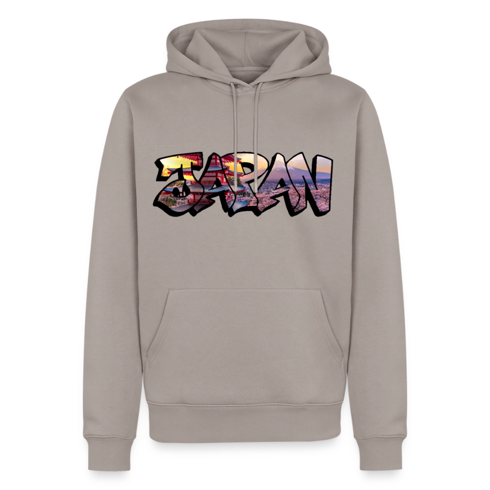 Hoodie Japan Graffiti "Panorama" - Taupe