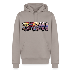 Hoodie Japan Graffiti "Panorama" - Taupe