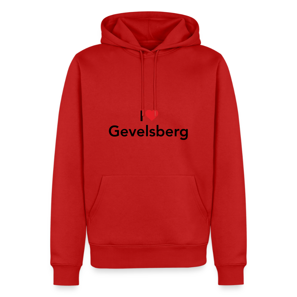 Hoodie "I Love Gevelsberg" Dark Edition - Rot