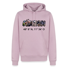Hoodie München "Graffiti Marienplatz GPS" Dark Edition - Altrosa