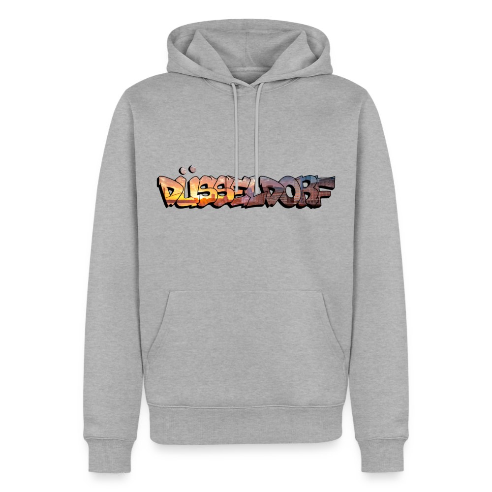 Hoodie Düsseldorf "Skyline Sunset" - Grau meliert