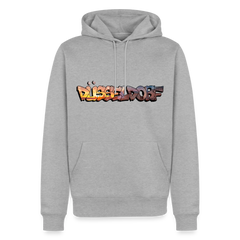 Hoodie Düsseldorf "Skyline Sunset" - Grau meliert