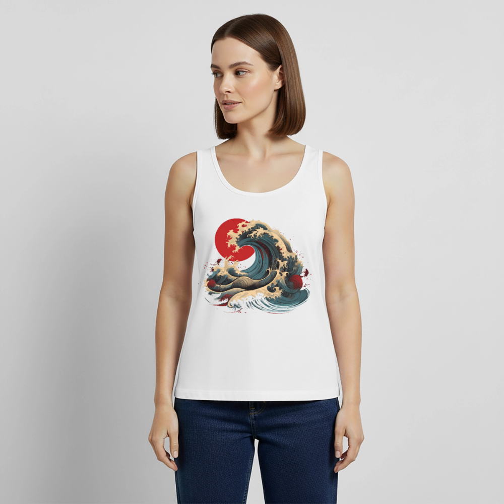 Tanktop Ladies Japan "Wave" - Weiß