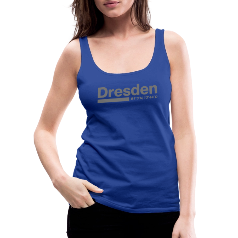 Tanktop Ladies Dresden "Bold GPS" - Königsblau