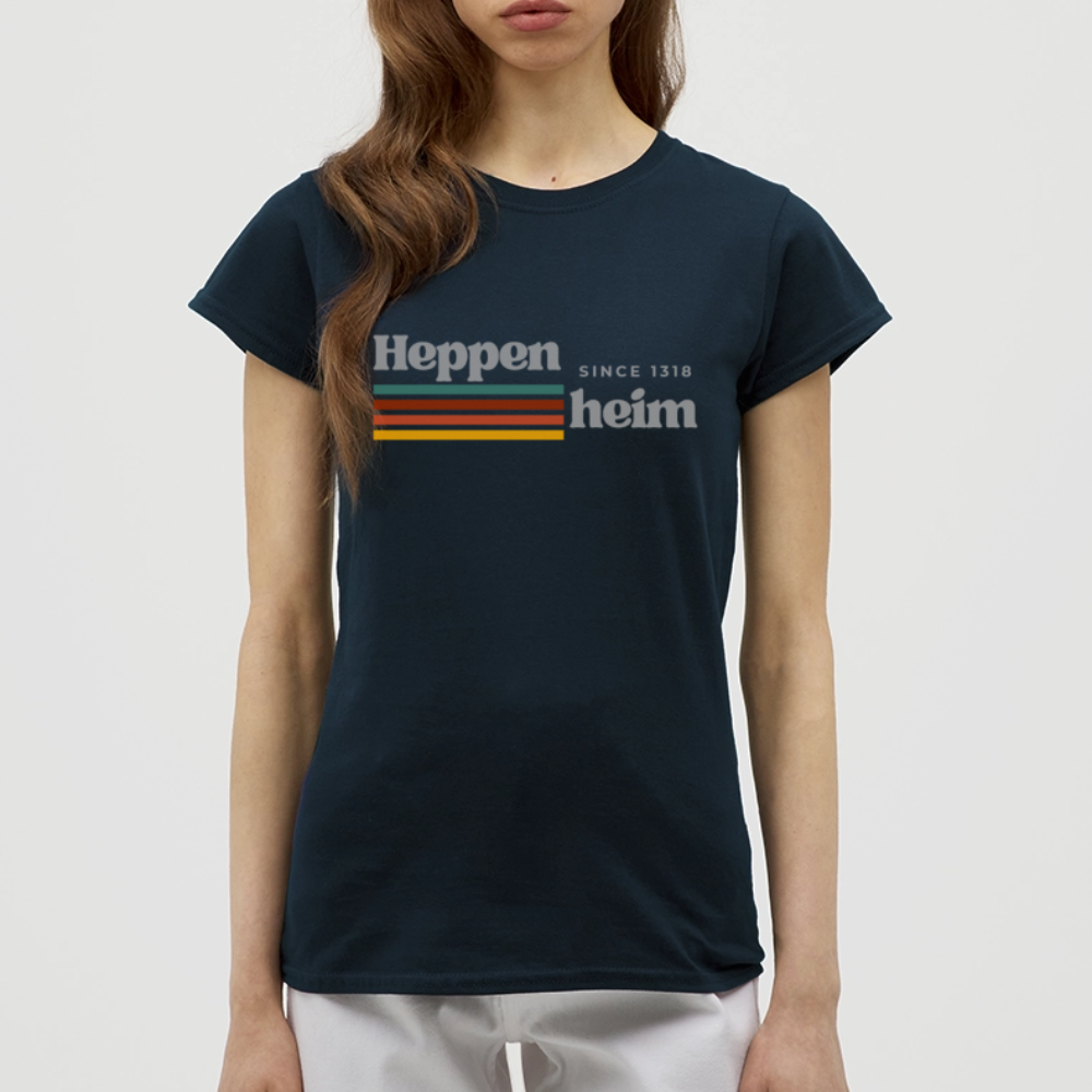 T-Shirt Ladies Heppenheim "Retro" - Navy