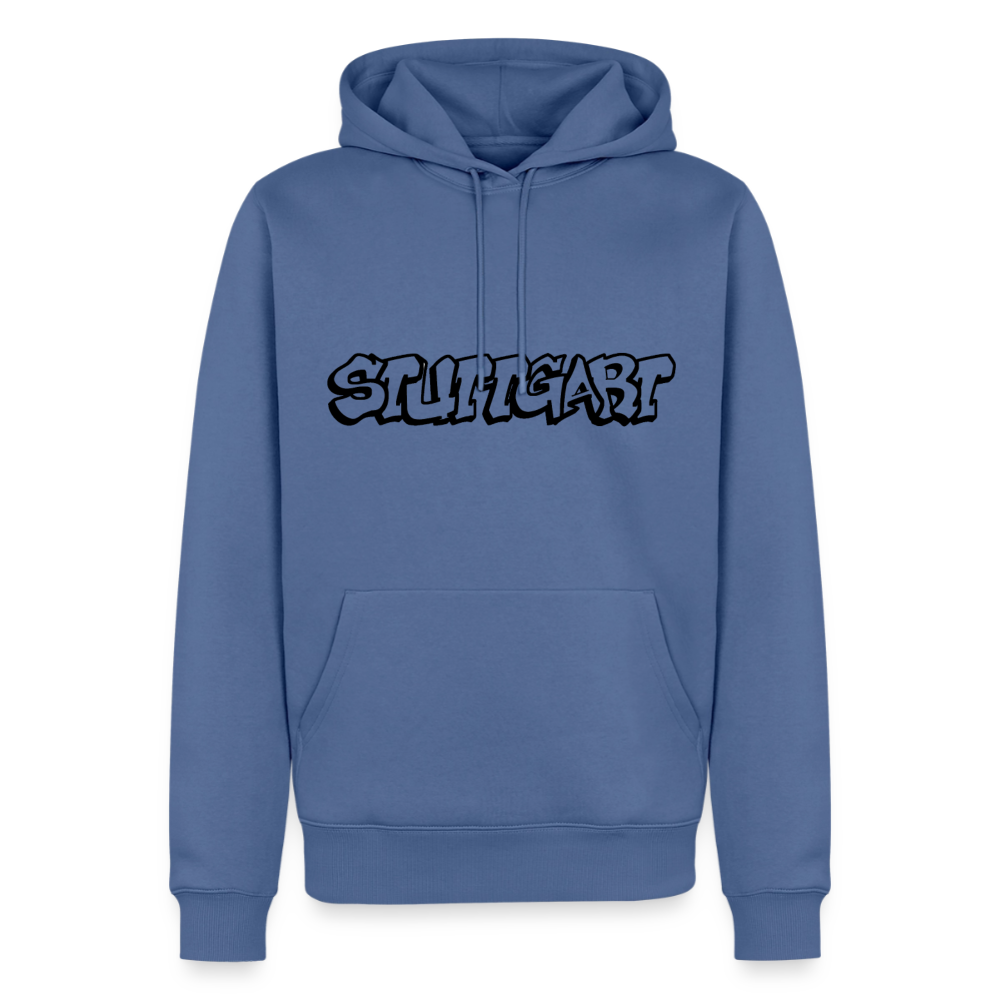 Hoodie Stuttgart "Graffiti" Dark Edition - Taubenblau