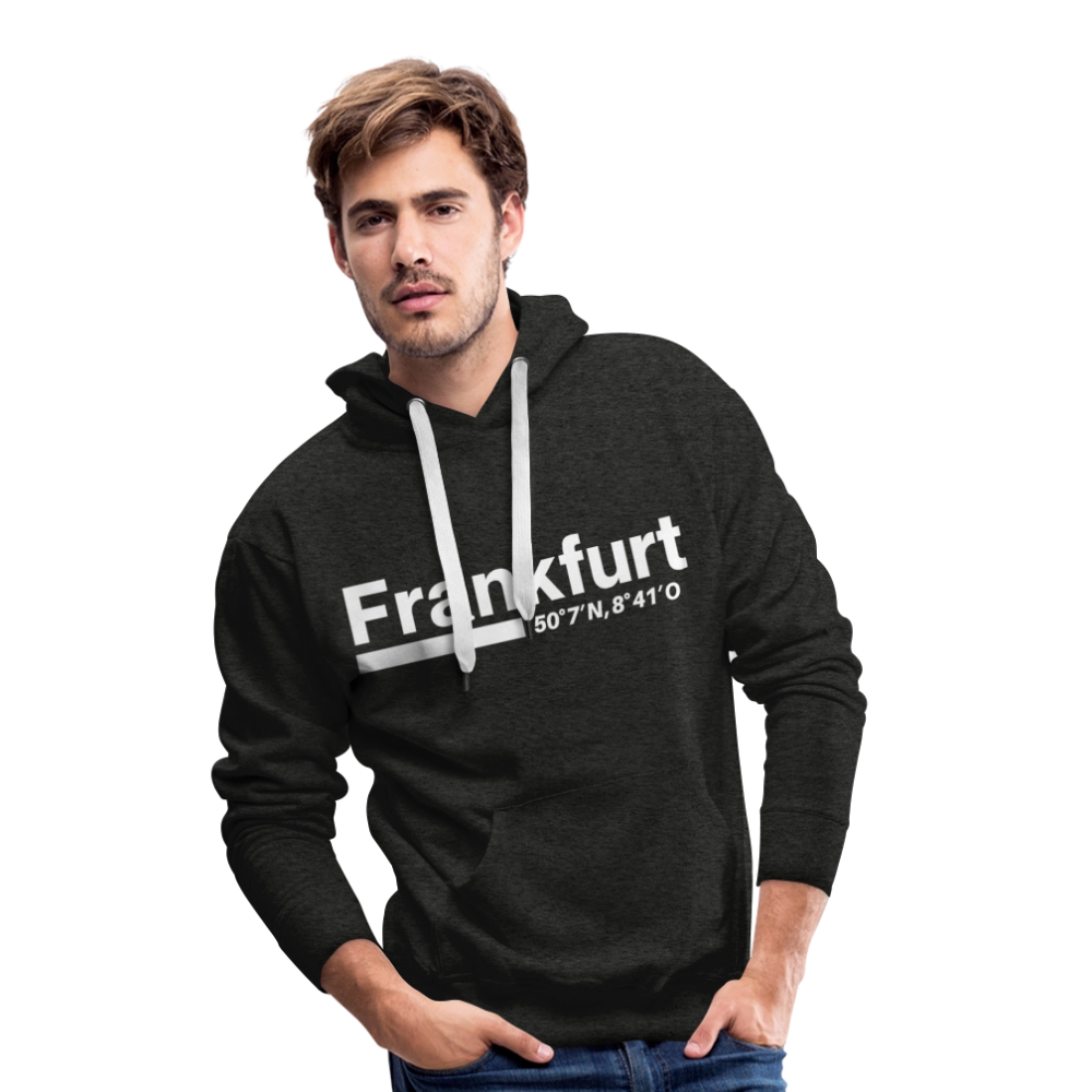 Hoodie Frankfurt (Main) "Bold GPS White" - Anthrazit