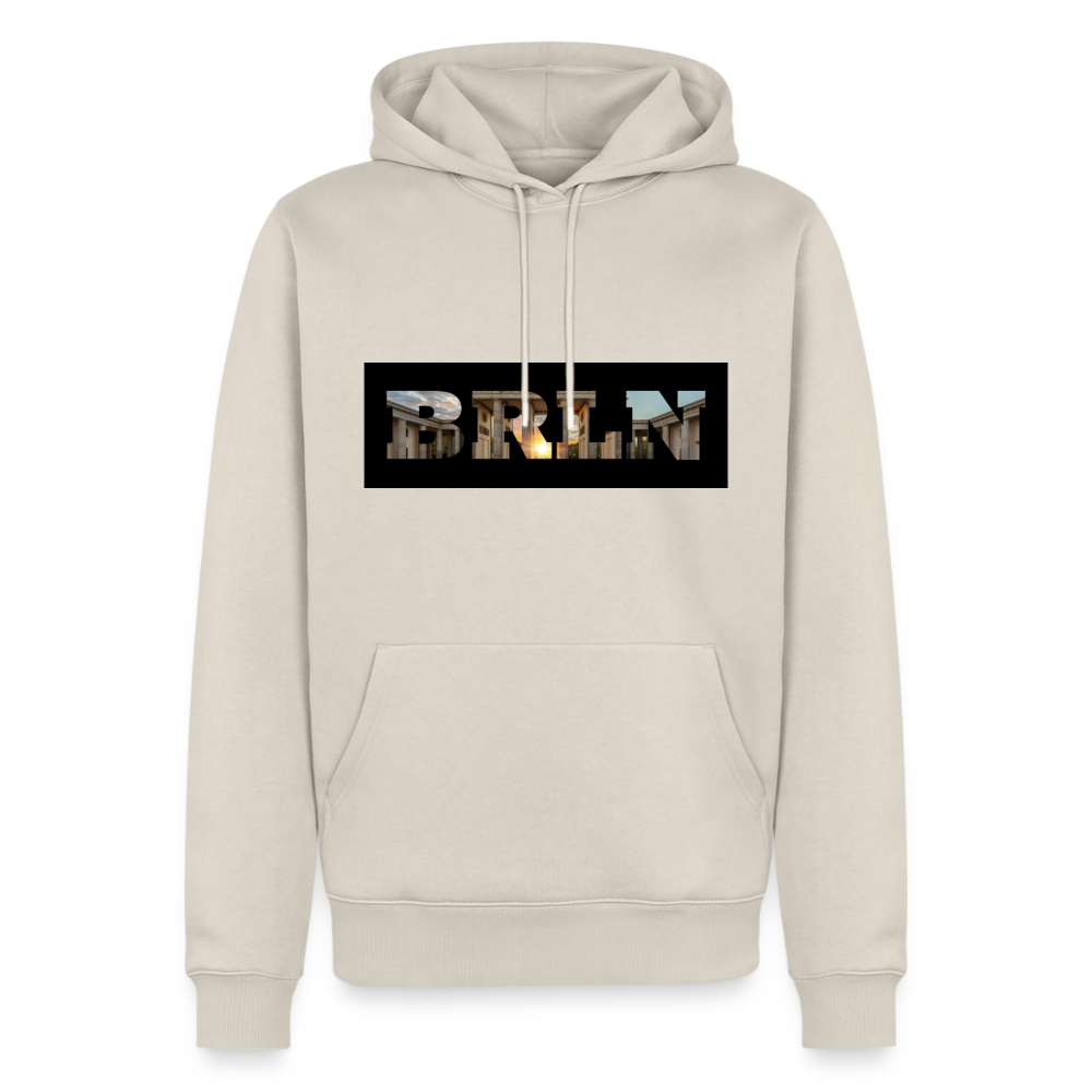Hoodie Berlin "BRLN Brandenburger Tor" Dark Edition - Beige