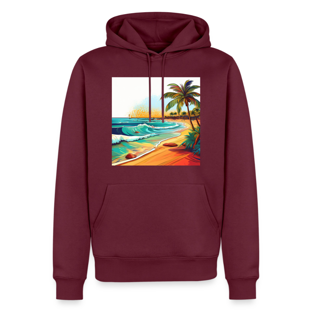 Hoodie Mexico "Paradise Cancun" - Burgunderrot