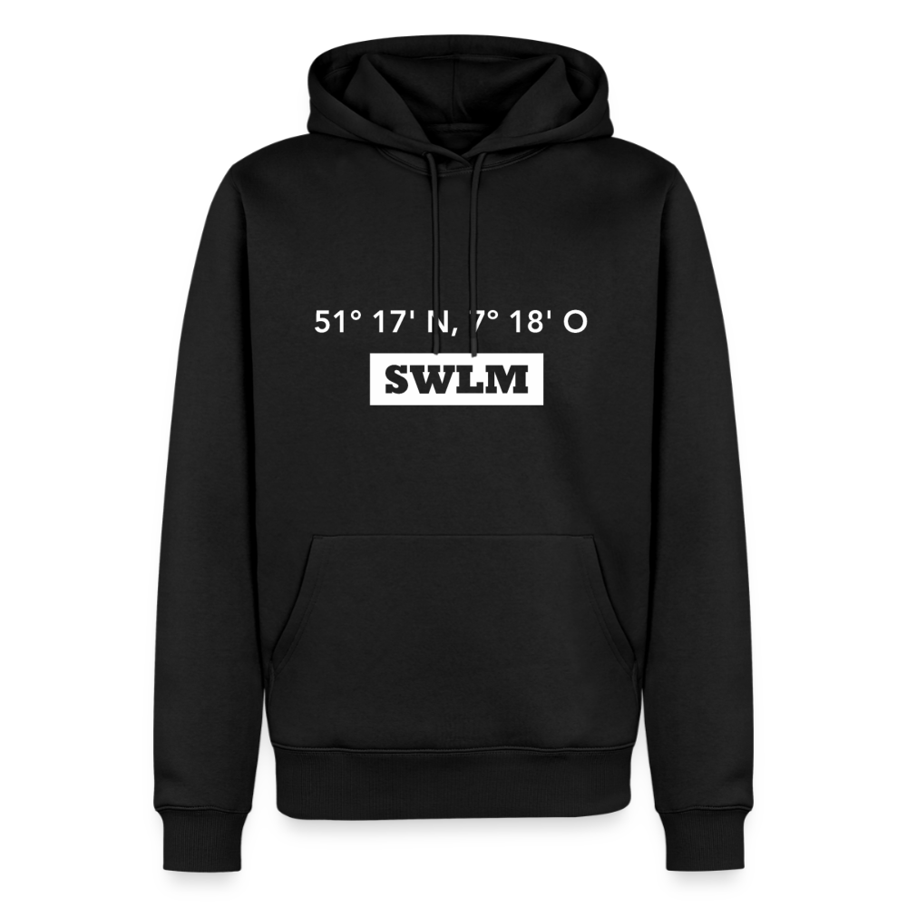 Hoodie Schwelm "SWLM GPS" Bright Edition - Schwarz