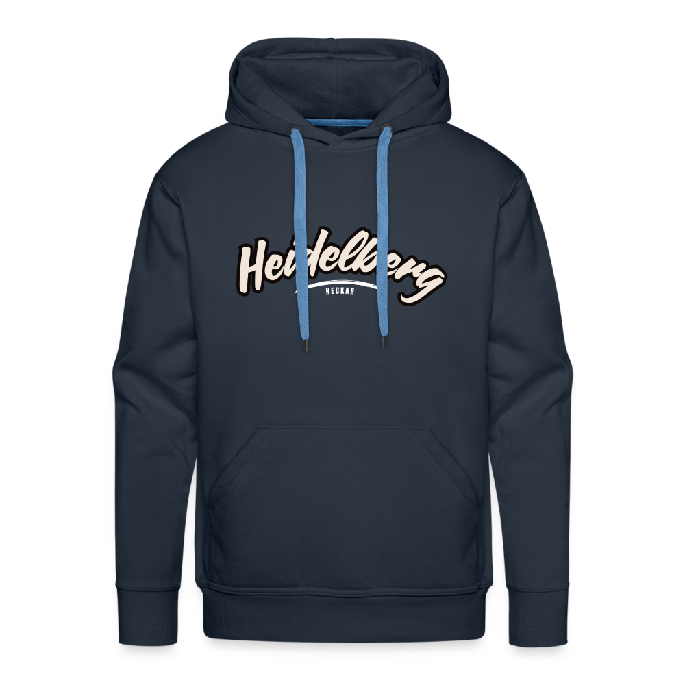 Hoodie Heidelberg "Graffiti Tag White" - Navy