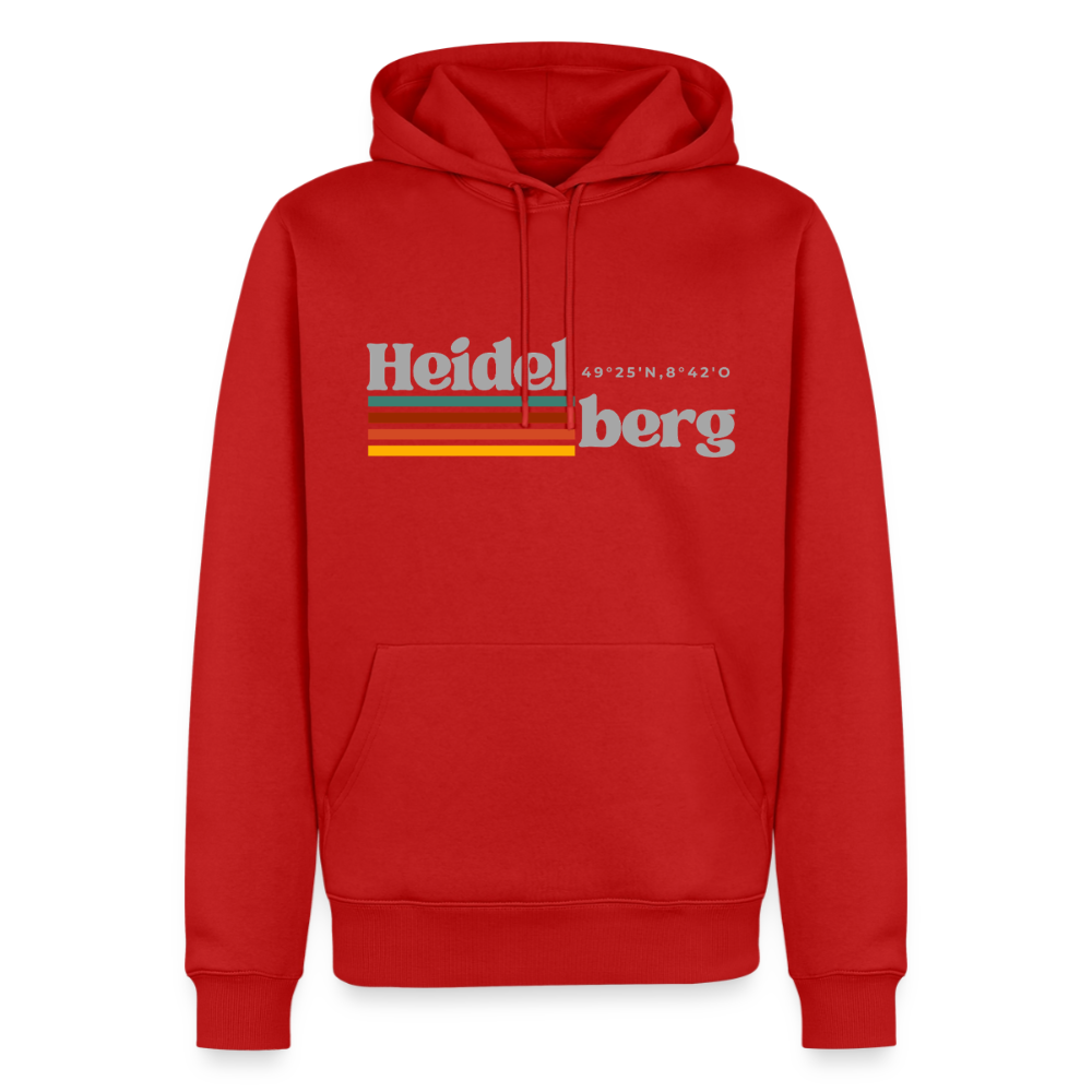 Hoodie Heidelberg "Retro" - Rot