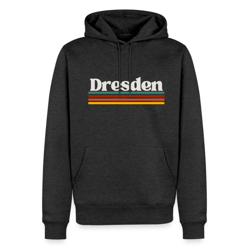 Hoodie Dresden "Retro" - Anthrazit meliert