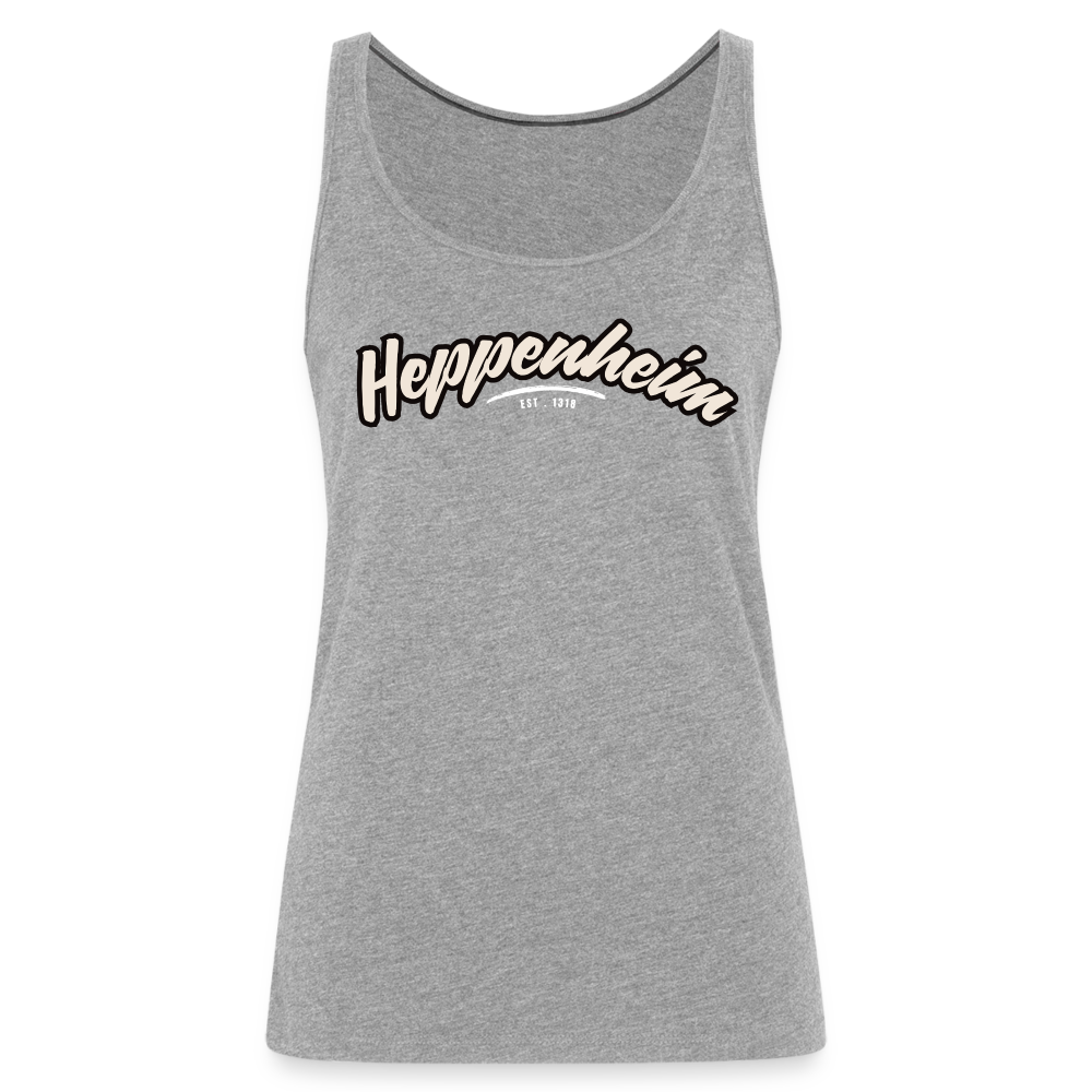 Tanktop Ladies Heppenheim "Graffiti Tag White" - Grau meliert