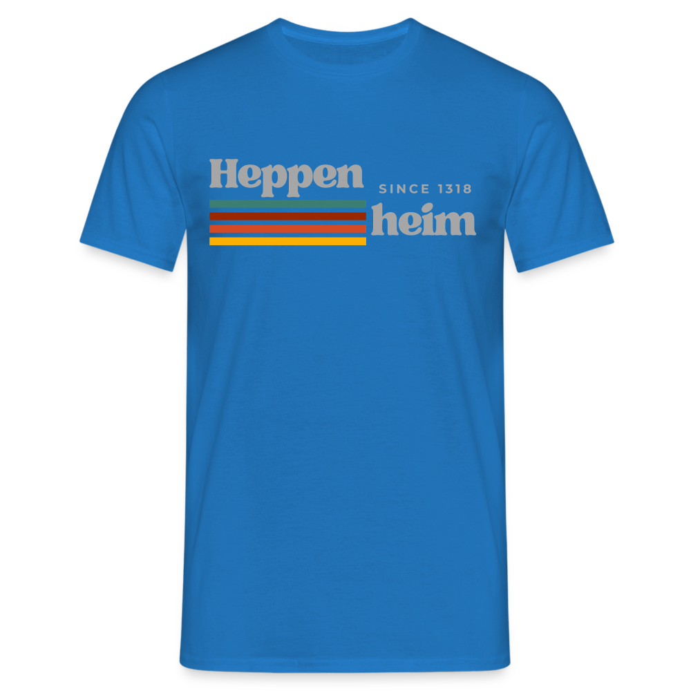 T-Shirt Heppenheim "Retro" - Royalblau