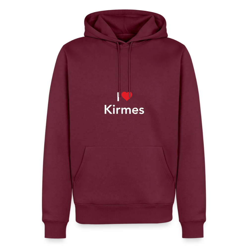 Hoodie "I Love Kirmes" Bright Edition - Burgunderrot
