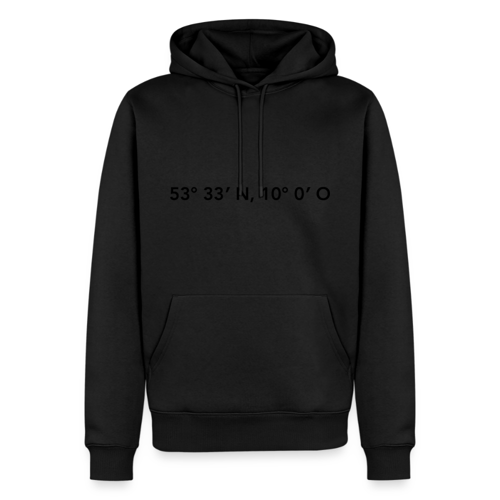 Hoodie Hamburg "GPS" Dark Edition - Schwarz
