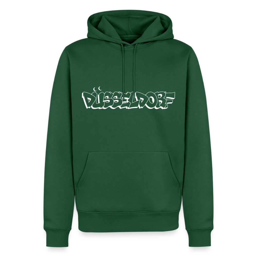 Hoodie Düsseldorf "Graffiti" Bright Edition - Flaschengrün