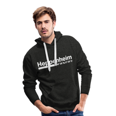 Hoodie Heppenheim "Bold GPS White" - Anthrazit