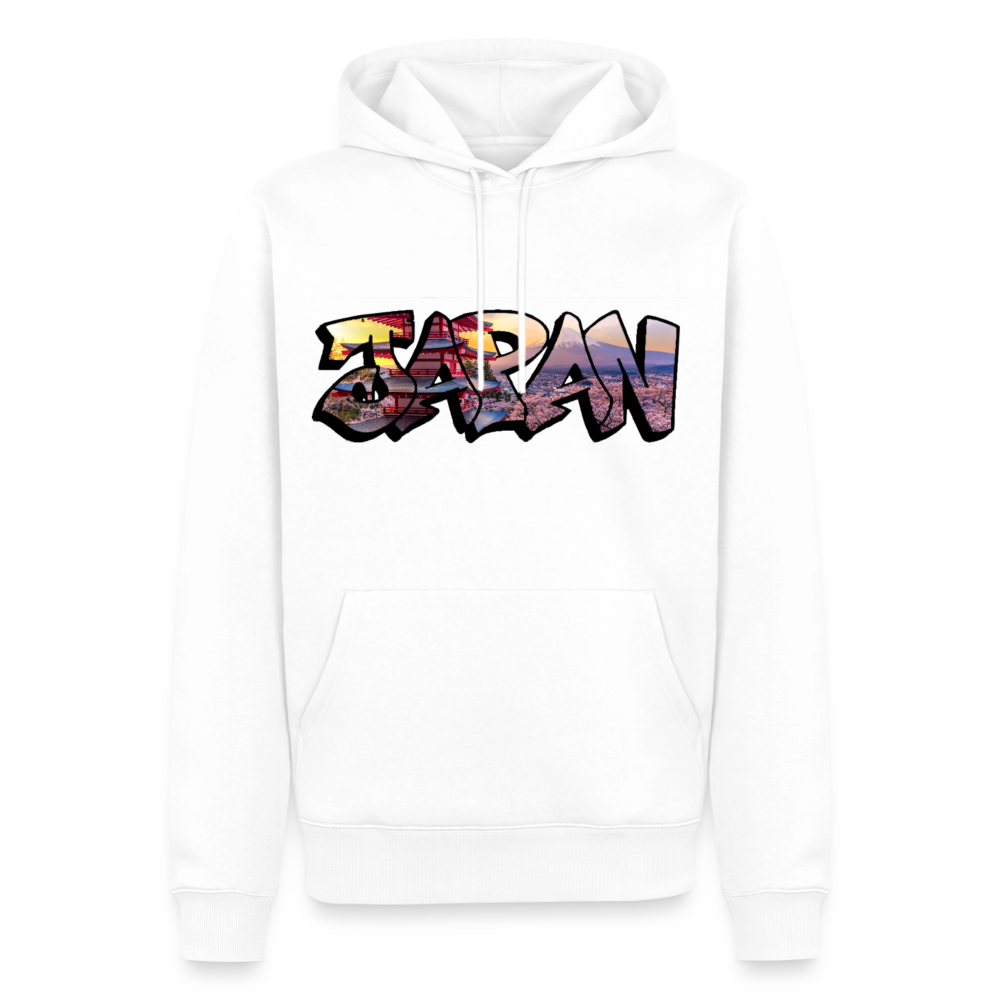 Hoodie Japan Graffiti "Panorama" - Weiß