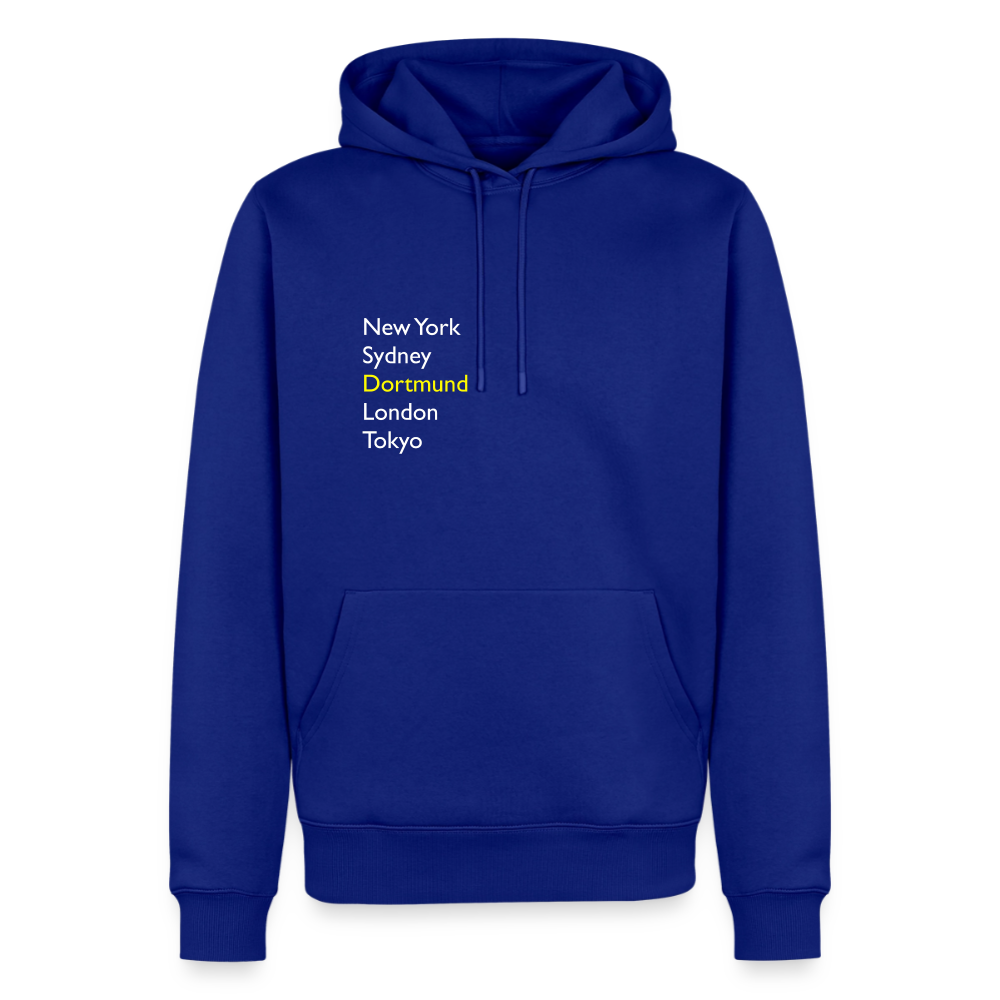 Hoodie Dortmund "Metropolen" Bright Edition - Royalblau