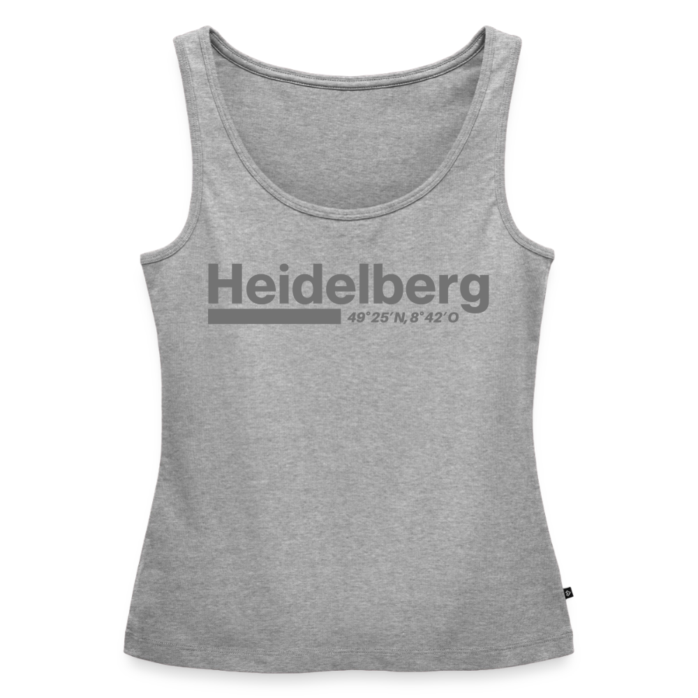 Tanktop Ladies Heidelberg "Bold GPS" - Grau meliert