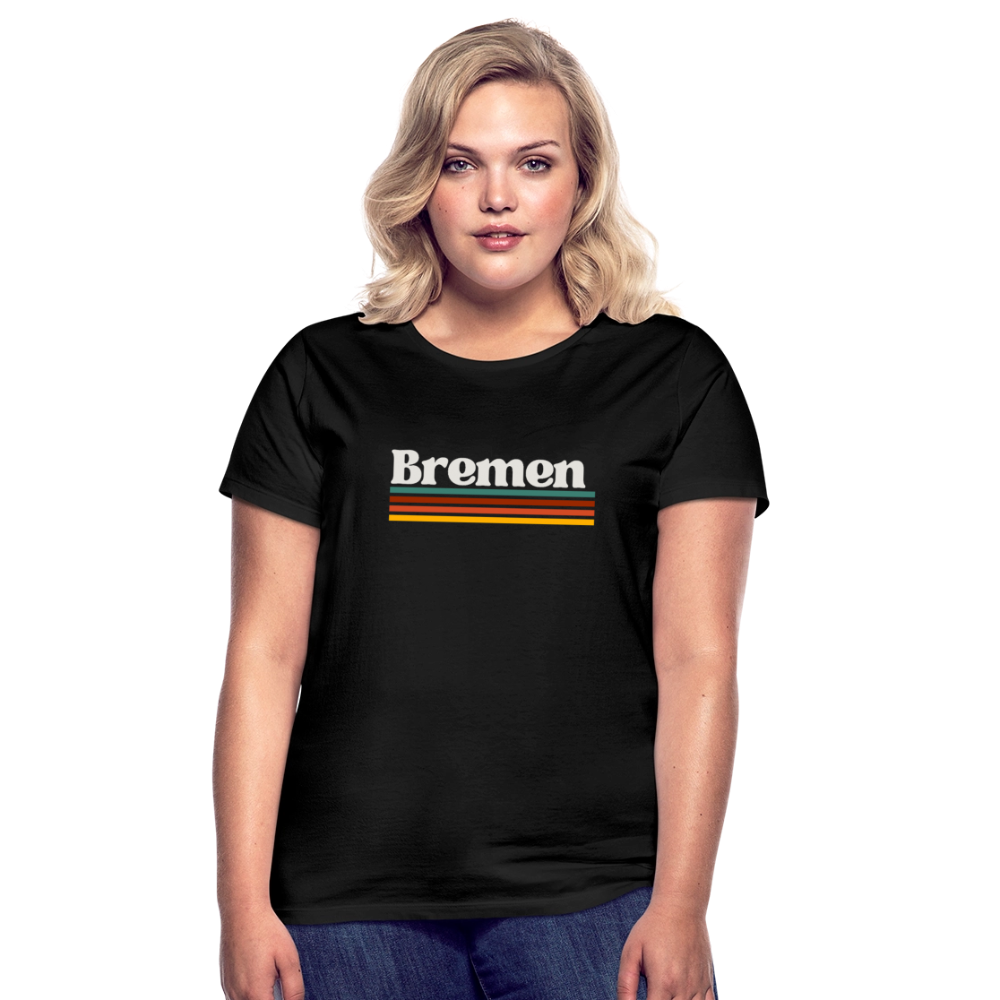 T-Shirt Ladies Bremen "Retro" - Schwarz