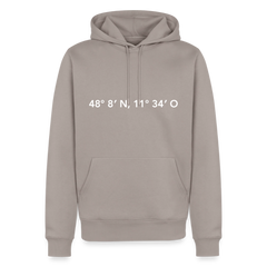 Hoodie München "GPS" Bright Edition - Taupe
