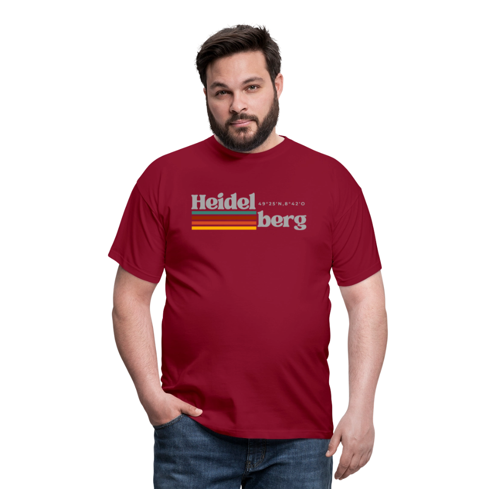 T-Shirt Heidelberg "Retro" - Ziegelrot