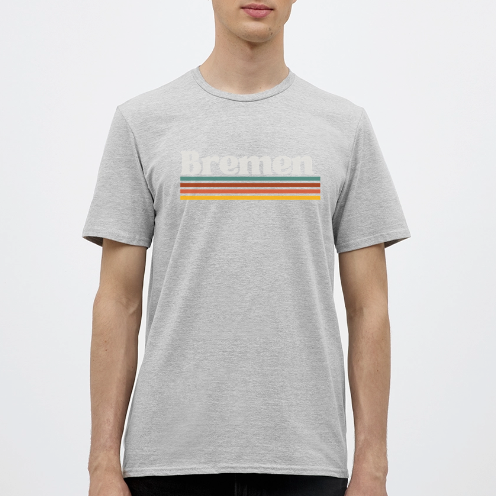 T-Shirt Bremen "Retro" - Grau meliert