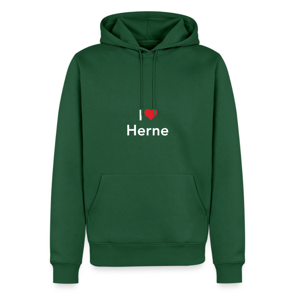 Hoodie "I Love Herne" Bright Edition - Flaschengrün
