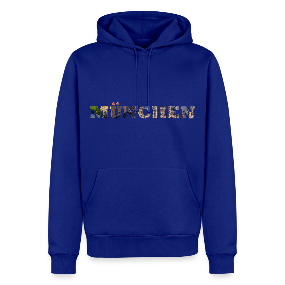 Hoodie München "Marienplatz Bold" - Royalblau