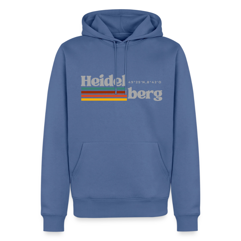 Hoodie Heidelberg "Retro" - Taubenblau