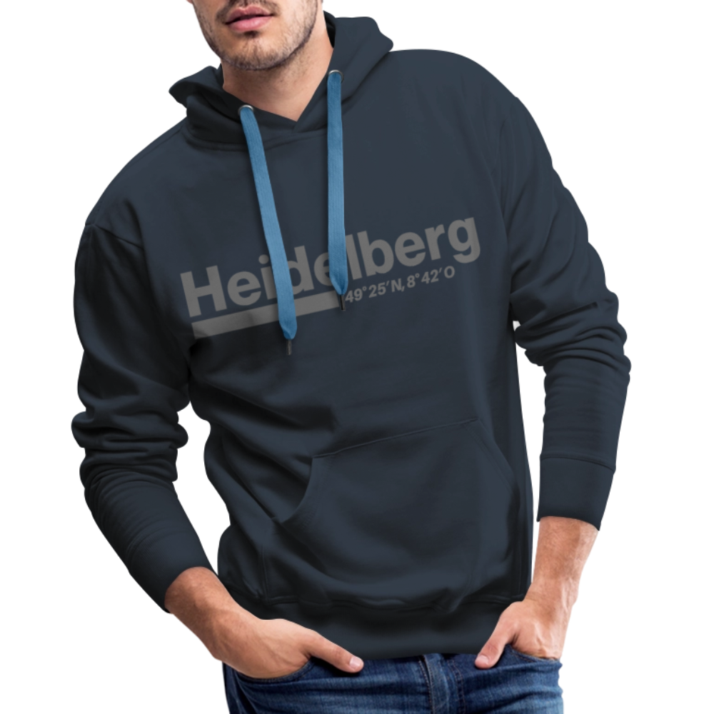 Hoodie Heidelberg "Bold GPS" - Navy