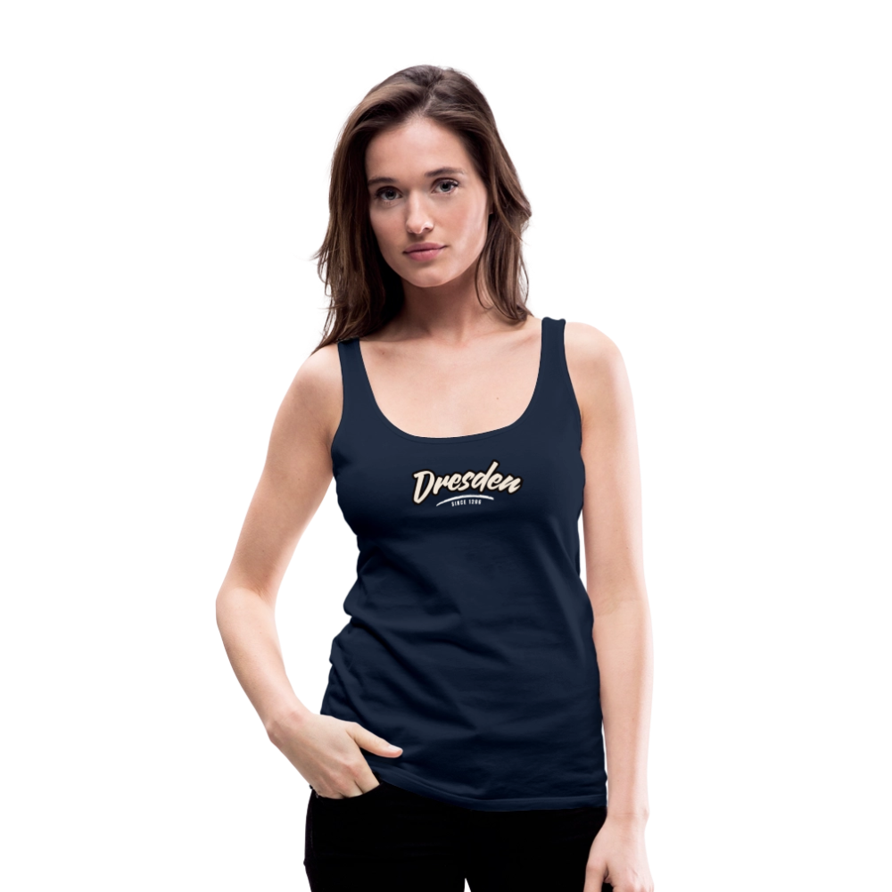 Tanktop Ladies Dresden "Graffiti Tag White" - Navy