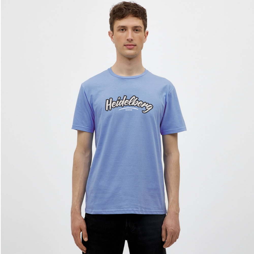 T-Shirt Heidelberg "Graffiti Tag White" - carolina blue