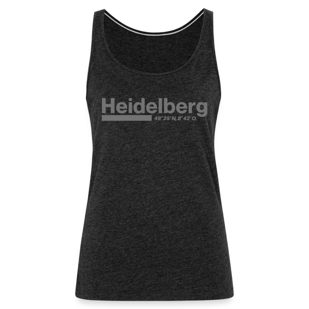 Tanktop Ladies Heidelberg "Bold GPS" - Anthrazit