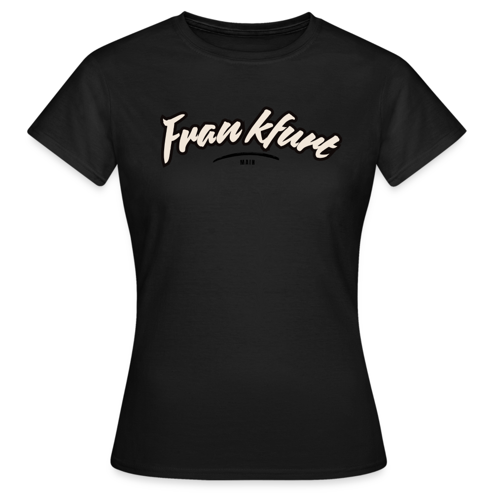 T-Shirt Ladies Frankfurt (Main) "Graffiti Tag" - Schwarz