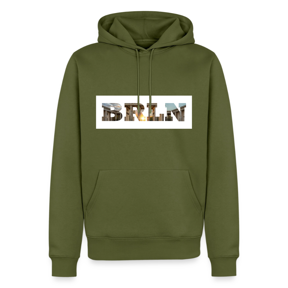 Hoodie Hamburg "BRLN Brandenburger Tor" Bright Edition - Khaki