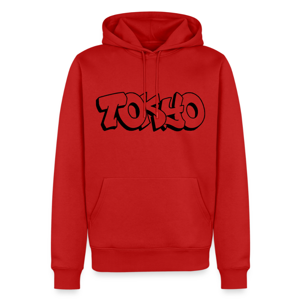 Hoodie Japan Graffiti "Tokyo Plain" - Rot