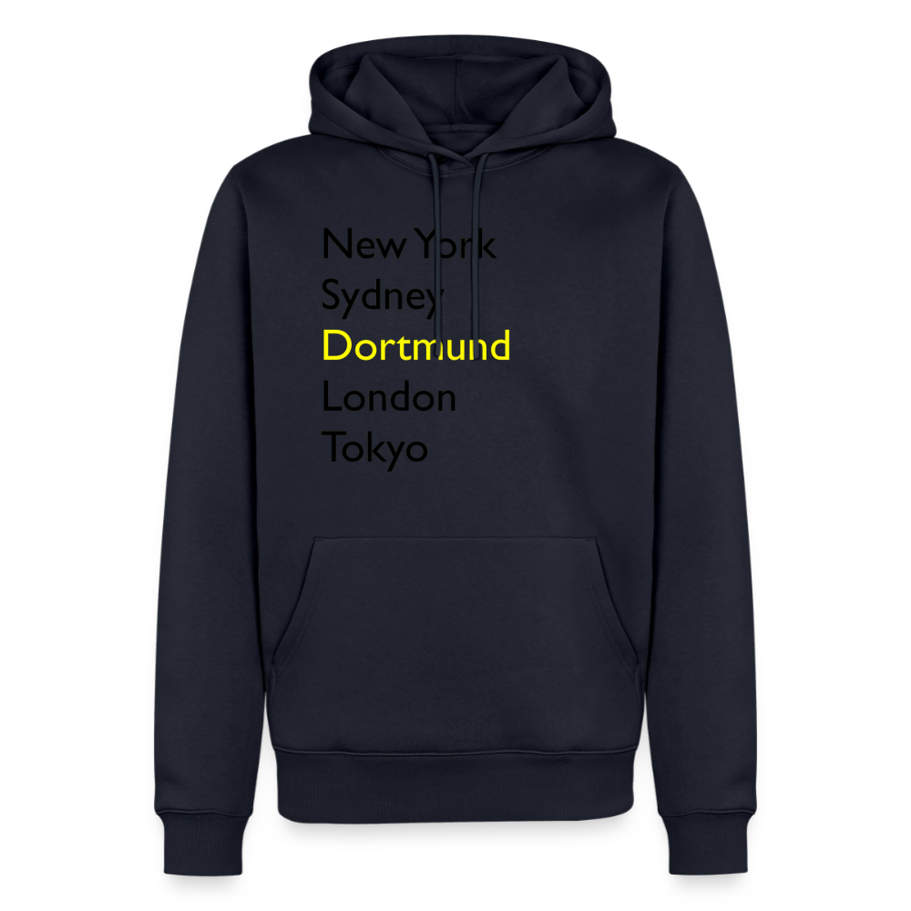 Hoodie Dortmund "Metropolen Big" Dark Edition - Navy
