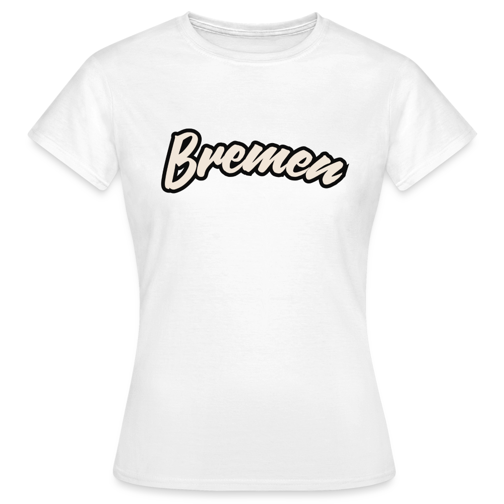 T-Shirt Ladies Bremen "Graffiti Tag White" - Weiß