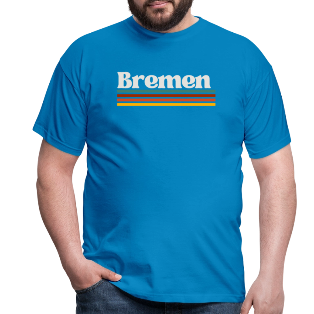 T-Shirt Bremen "Retro" - Royalblau