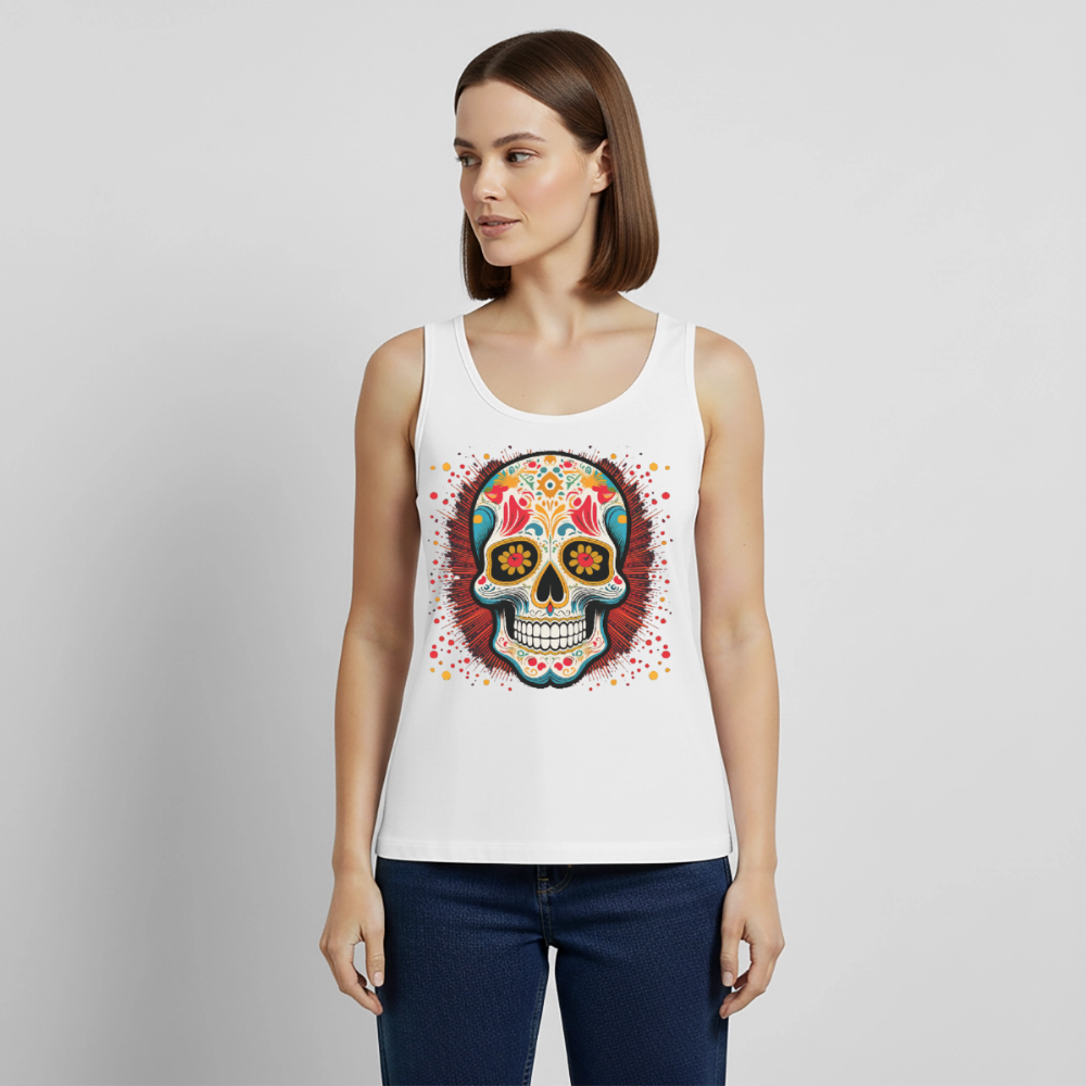 Tanktop Ladies Mexico "Craneo Dos" - Weiß