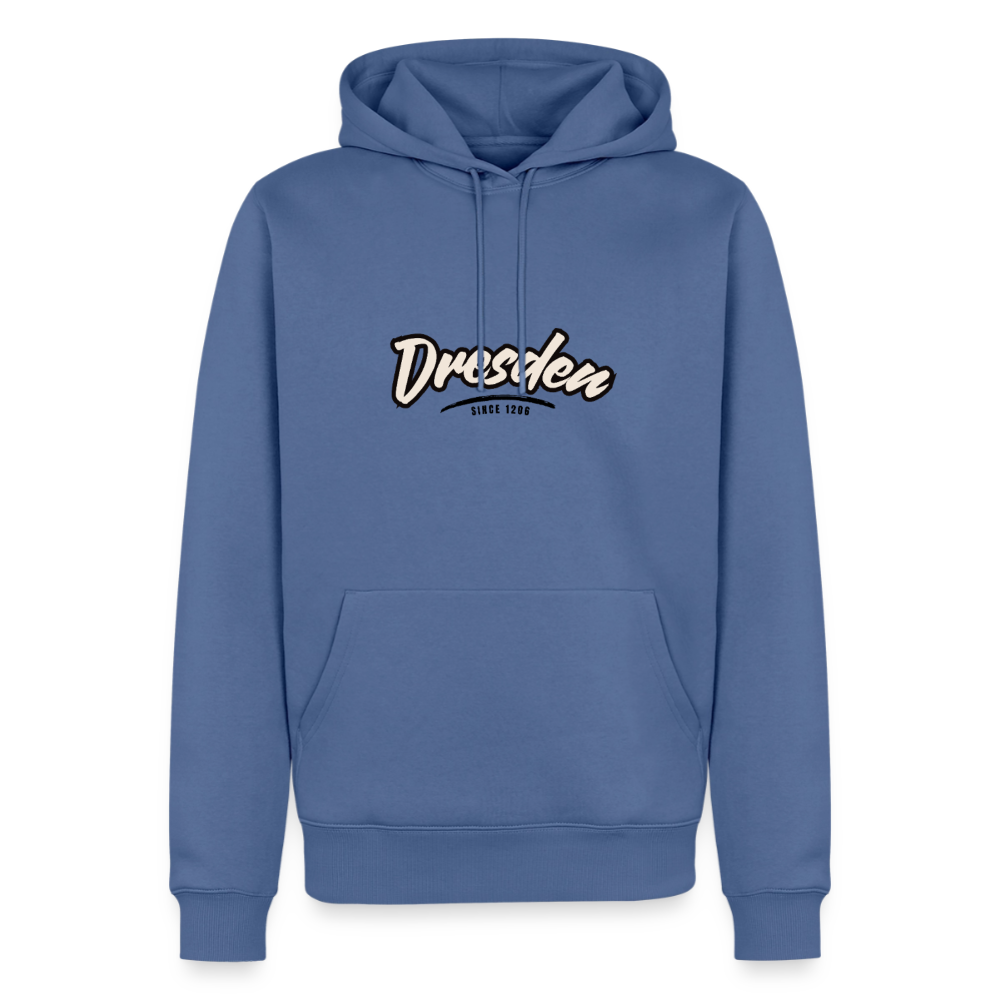 Hoodie Dresden "Graffiti Tag" - Taubenblau
