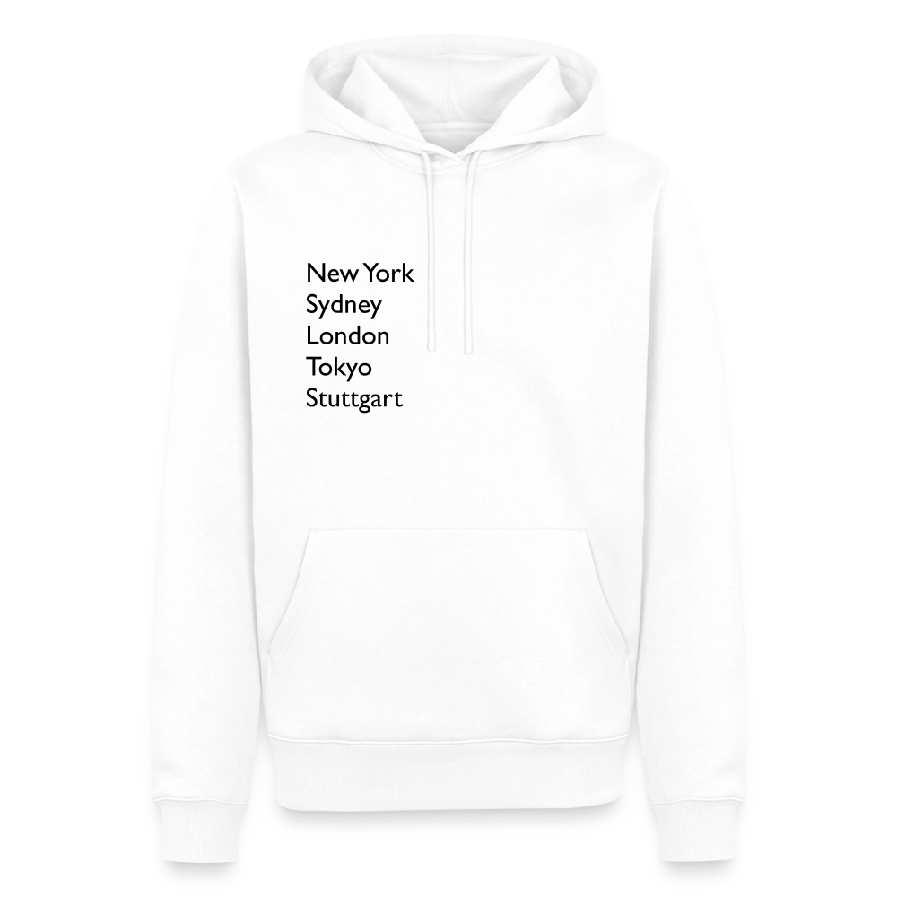 Hoodie Stuttgart "Metropolen" Dark Edition - Weiß