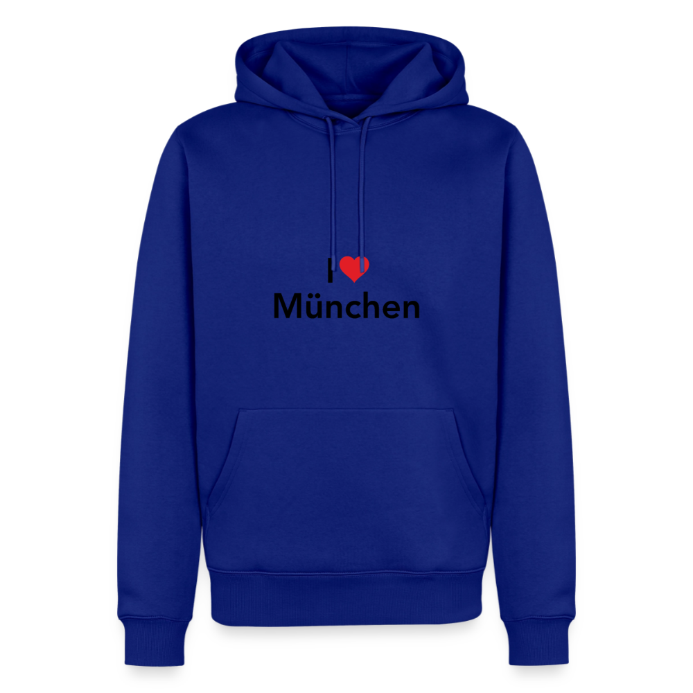 Hoodie "I Love München" Dark Edition - Royalblau