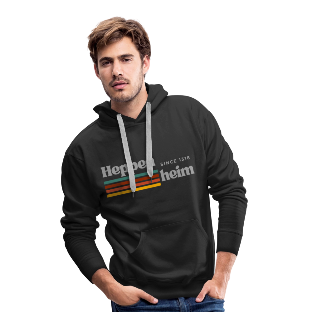 Hoodie Heppenheim "Retro" - Schwarz